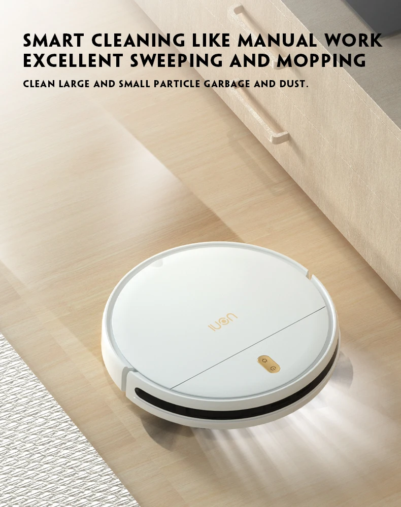 Uoni Robot Vacuum S2 Smart Automatic Electric Vacuum Machine Cleaner Mini Robot Vacuum Cleaner