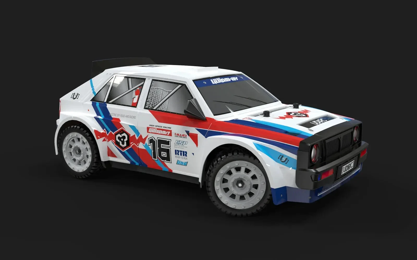 Remote Control High Speed Drift Truck Vehicle RC Muscle Sport Car 1:10 30km/h 380 Brushed Motor ESP SJY-UD1603 1/16 4WD 4CH