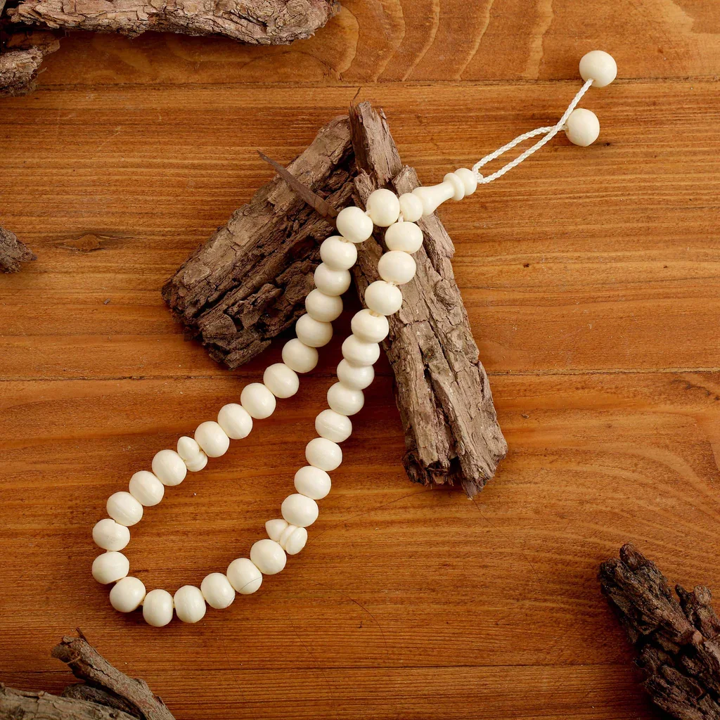 High End Luxury Natural Camel Bone Islamic 33 Beads Tasbeeh for Muslim Ramadan Gift from India Export agate