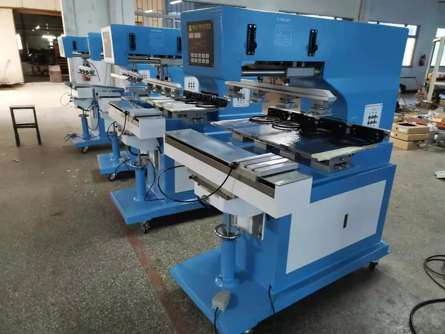 LC 4color ink cup pad printing machinery pad printer tampo for SD card toys promotion item golf ball mouse pen bottle