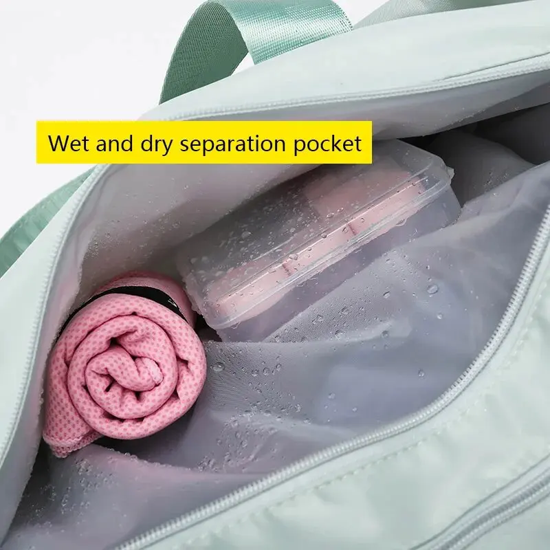 Waterproof Gym Sports Bags Men Women molle Fitness Training Bag Multifunctional Nylon travel Duffel Bag With Shoe Compartment