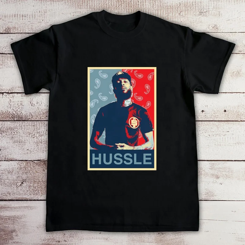  Оптовая продажа Мужская футболка Tupac 2Pac с принтом Hussle модная черная хлопковая Футболка большого размера в стиле