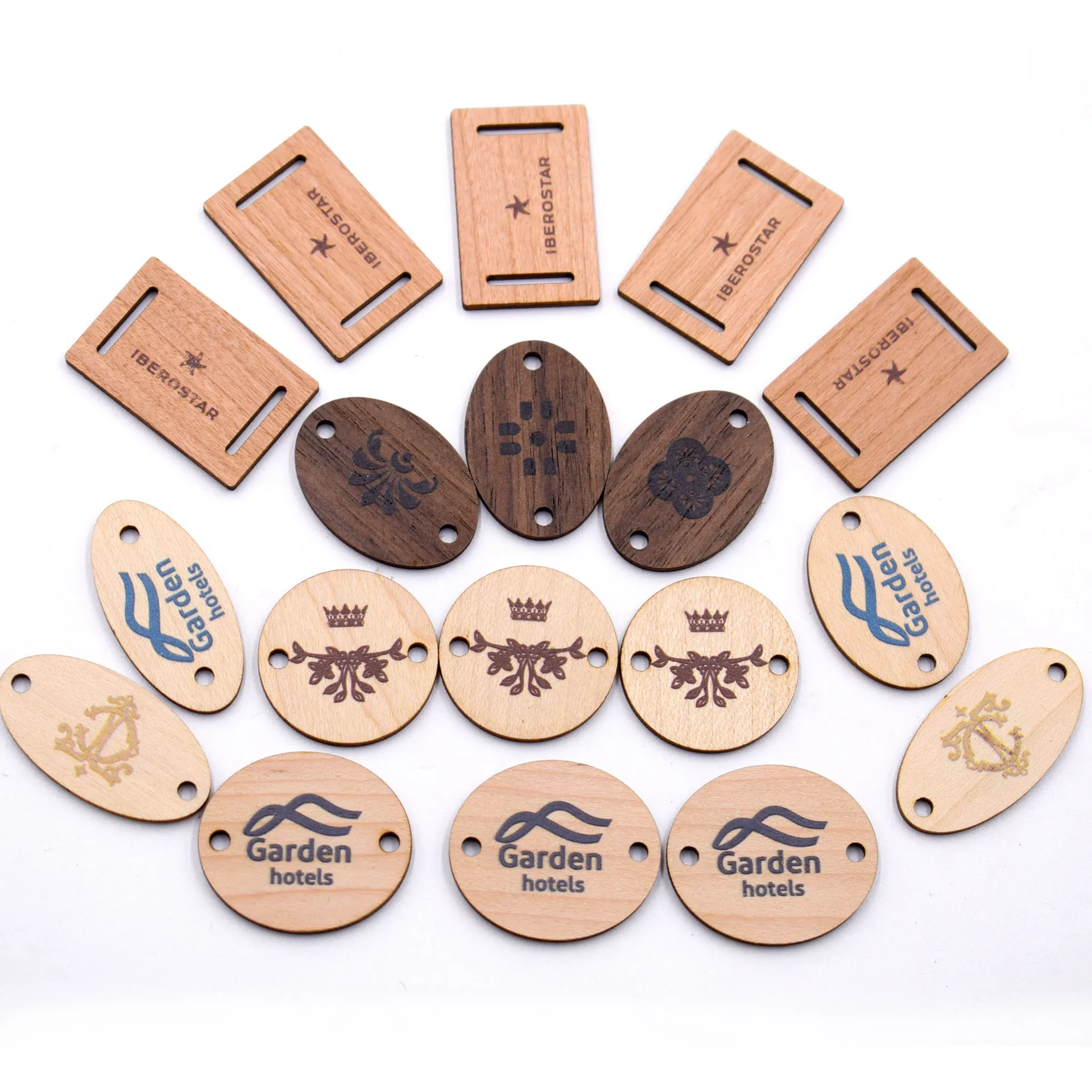 Custom  RFID chip one-time concert braided wristband with an NFC wooden dial