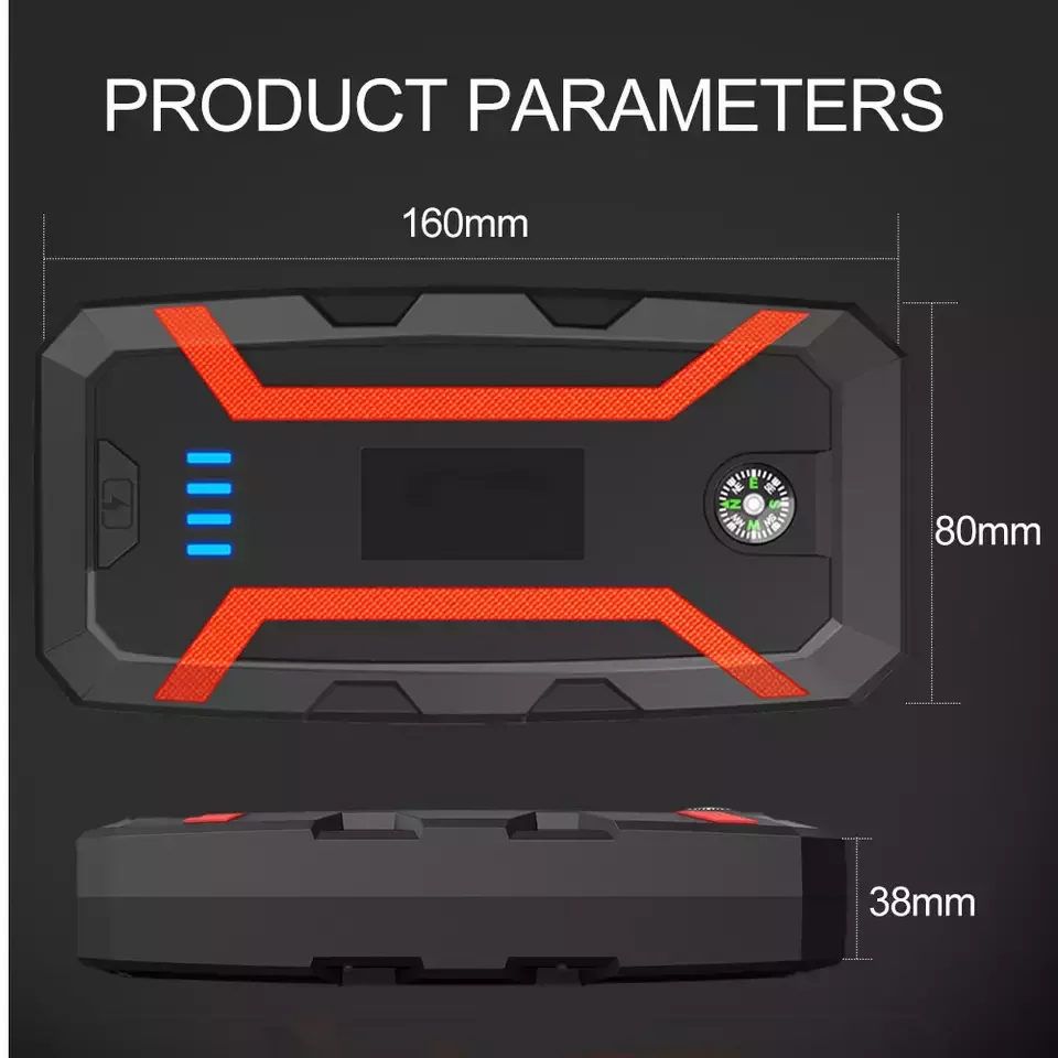 Jump Starter 24 V Portable Starters Power Bank With Air Compressor 8000W Generator