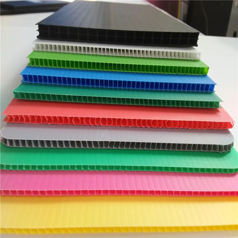 Best Quality White PP Polypropylene Corrugated Sheet ISO 9001:2015 ASTM Standard 4 x 8 Feet Print Materials