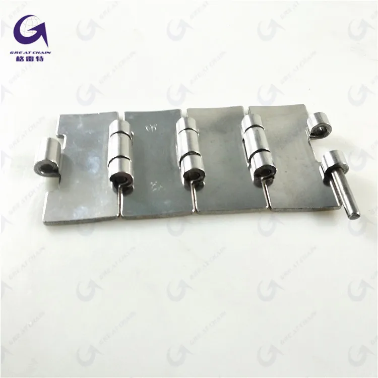 SS812-K325  (C13S )Stainless steel Straight Running Flat top chain with single hinge  for bottling product line