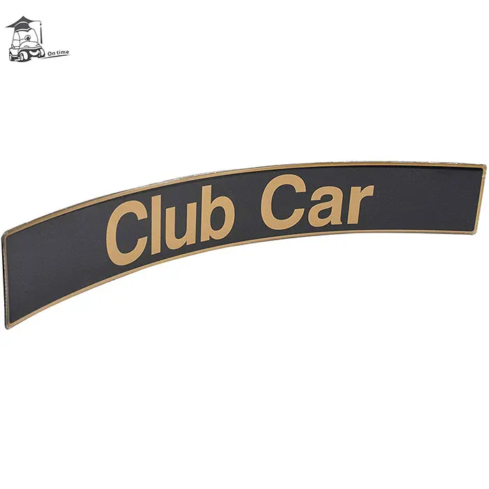 Name Plate Emblem- Black/Gold for Club Car DS & Precedent Golf Cart#1025026-01 102502601