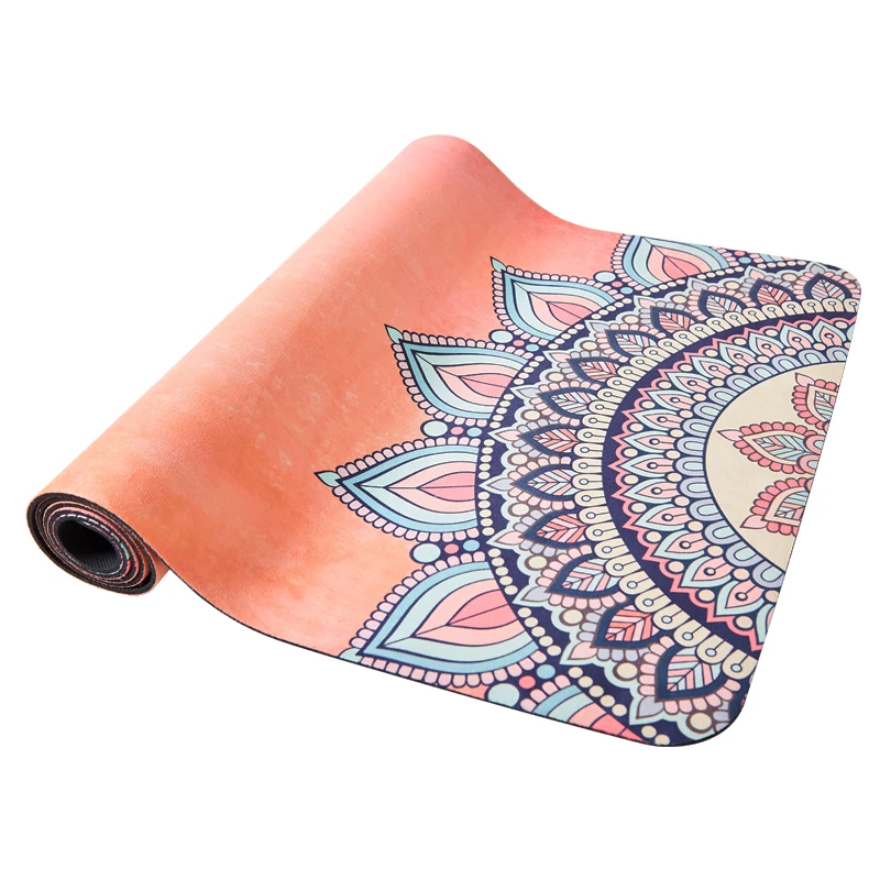New Best Organic Custom Printed Washable Exercise Natural Rubber Yoga Mat Eco Friendly Suede Yoga Mat