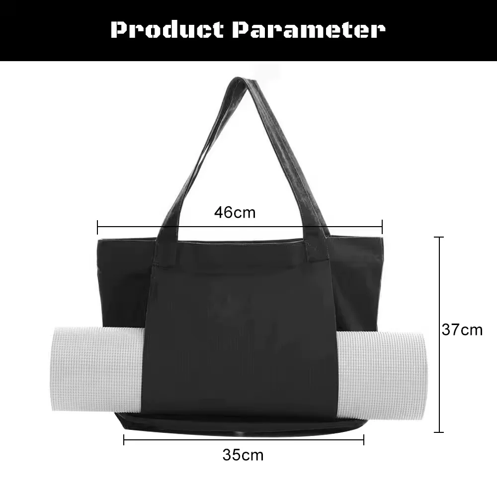 New designer Custom Logo Lightweight Multifunction Yoga Mat Bag nature cotton canvas tote bag