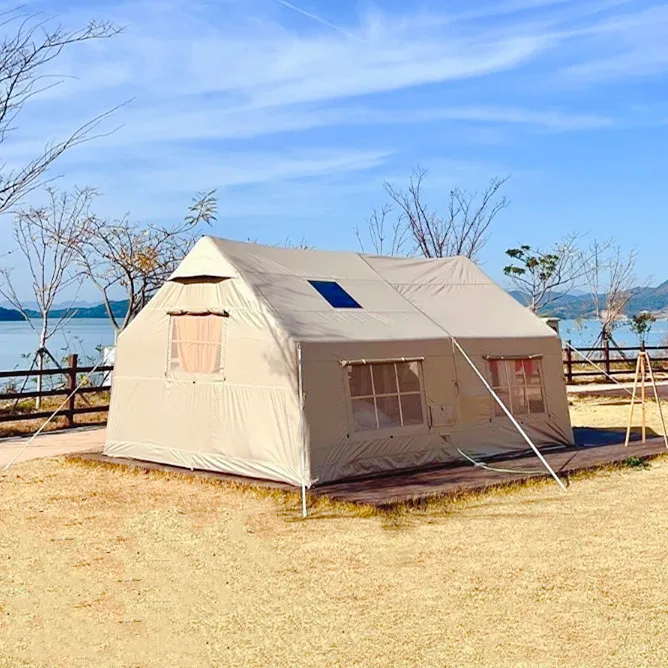 Two Rooms 17.2 Inflatable House Outdoor Family Camping Waterproof Air Tent