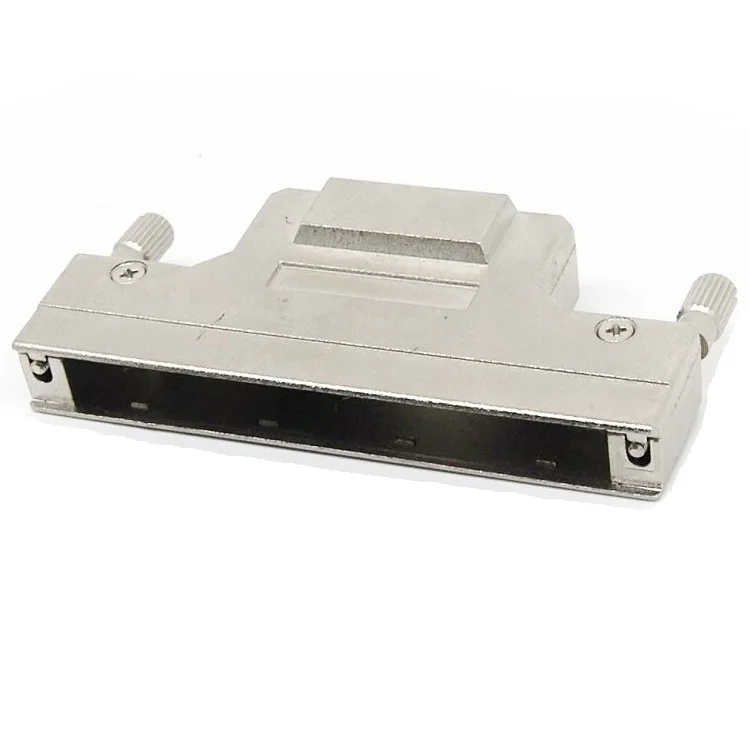 MDR SCSI 100 Pin connector HPCN scsi 100 Pin male cable connector With Metal Hood solder Type scsi 100 Pin for cable