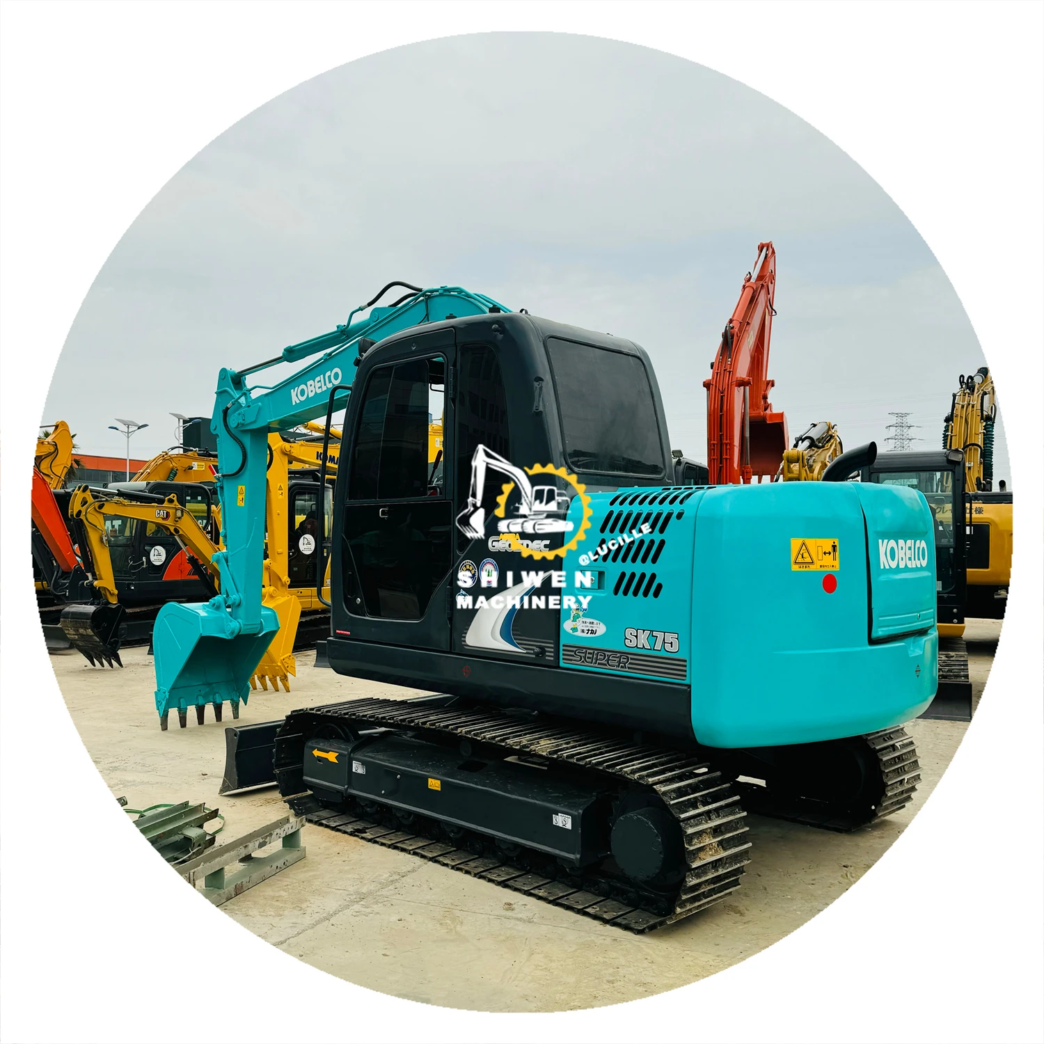 Used crawler excavator kobelco SK75 construction machinery in stock, kobelco SK75-8 SK60 SK60-7 SK60-8 SK70 at factory price