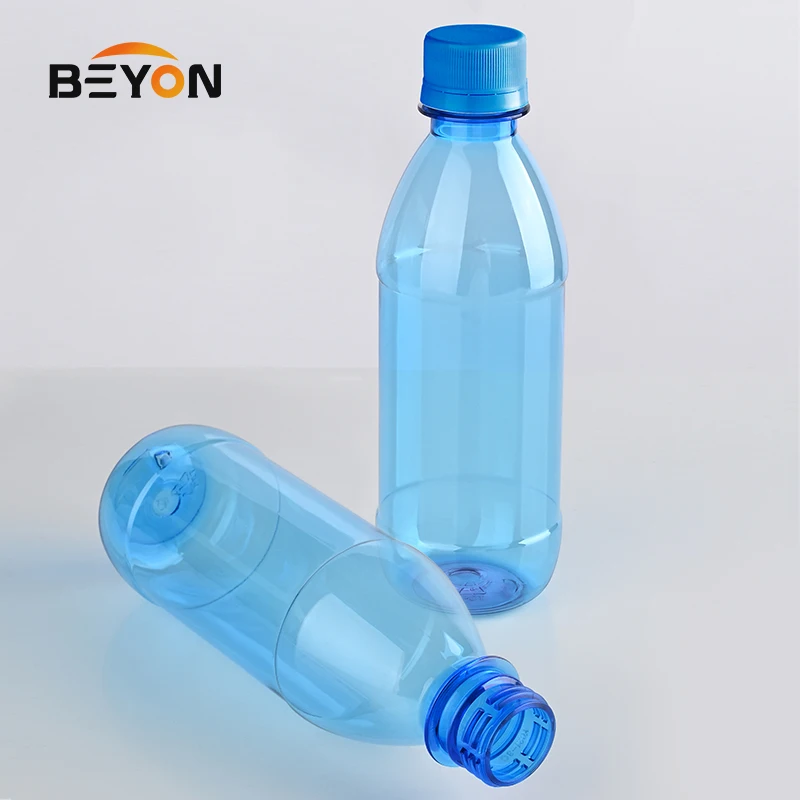 Packaging Cylinder 300ML PET Drinking Water Bottle Plastic With Screw Cap