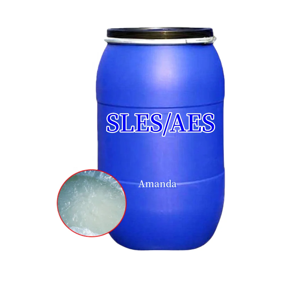 Factory Chemical Raw Materials Good Foaming Sles70% Sodium Lauryl Ether Sulphate Texapon N70 Sles 28%