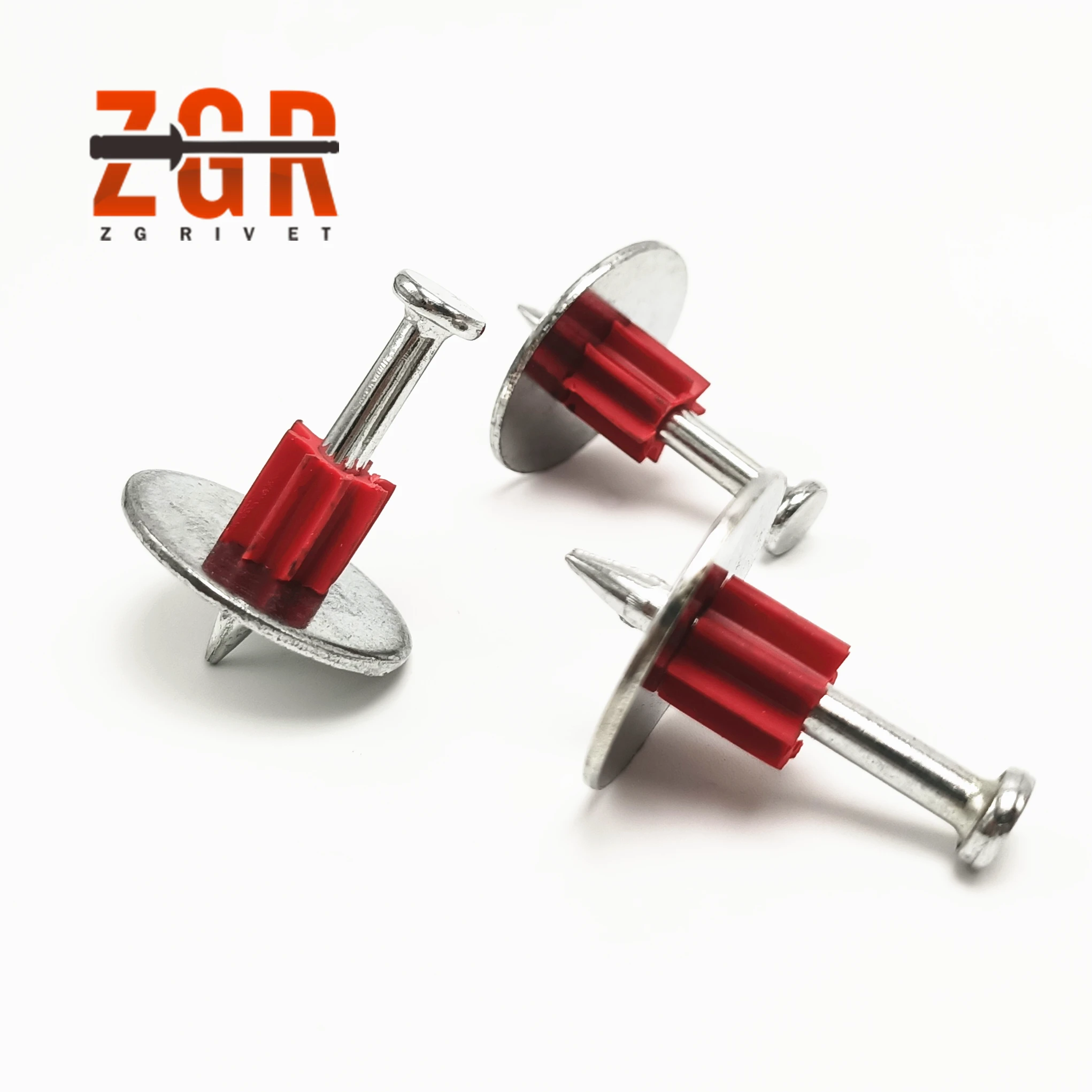 Shooting Nails with Metal Red Washer 120 Degree Pk Angle Clip Drive Pins 20mm Gas Nail Assembly Metal Production Pin