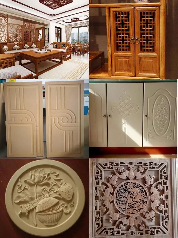 Double-heads with vacuum table furniture carving/cutting/drilling cnc router machine