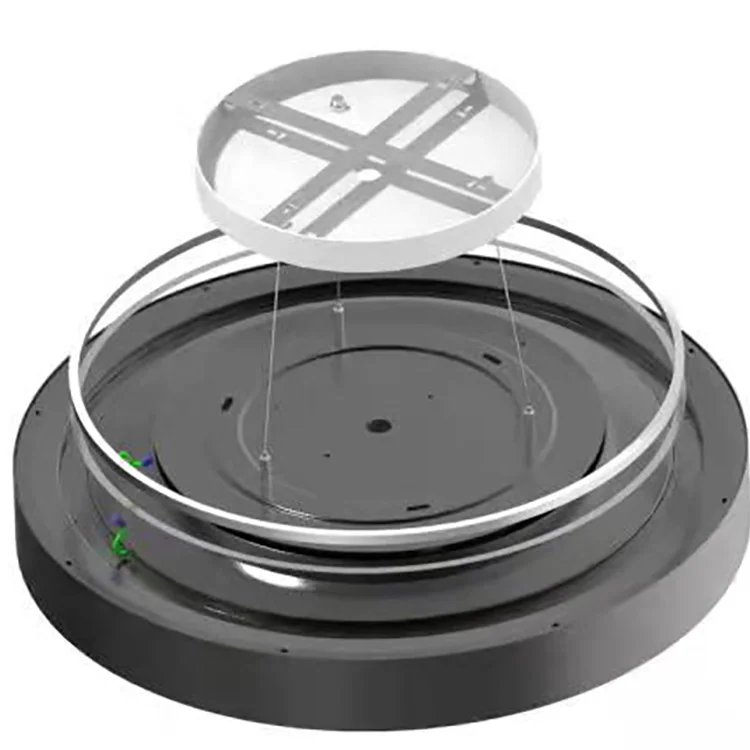 Quality  600mm 900mm UGR19 CCT up down large size Aluminum round panel surface mount suspended LED panel light