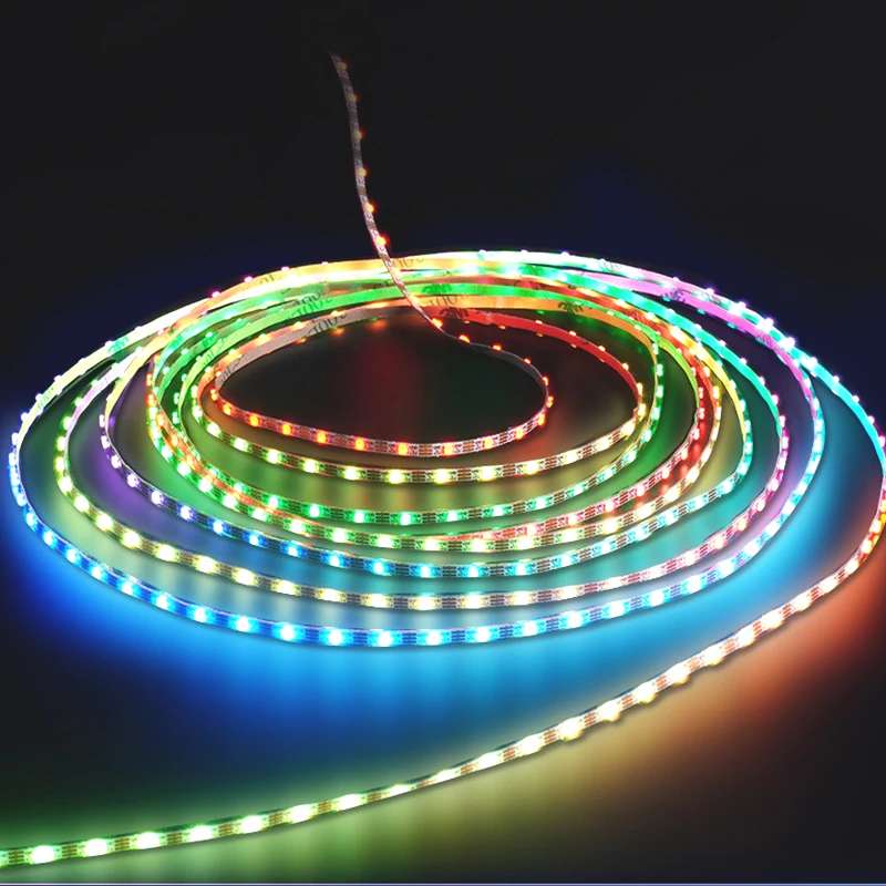 2.7MM atmosphere decorative WS2812B SMD LED strip magic color running horse water flow full color addressable LED light tape