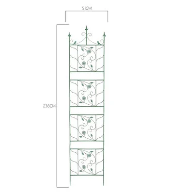 Easily Assembled Sustainable Customized Metal Garden Trellis Plant Climbing Iron Garden Fence Arch Vines Flowers Plant Trellis