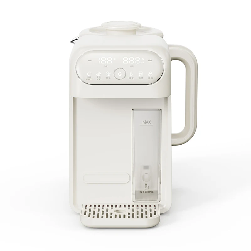 2L Detachable Glass Tank Warm Water Dispenser Instant Water Warmer with Night Light for Baby Formula