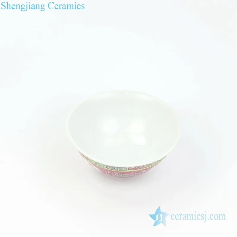 RZPW02-03-A/B Qing Dynasty reproduction royal red famille rose porcelain bowl