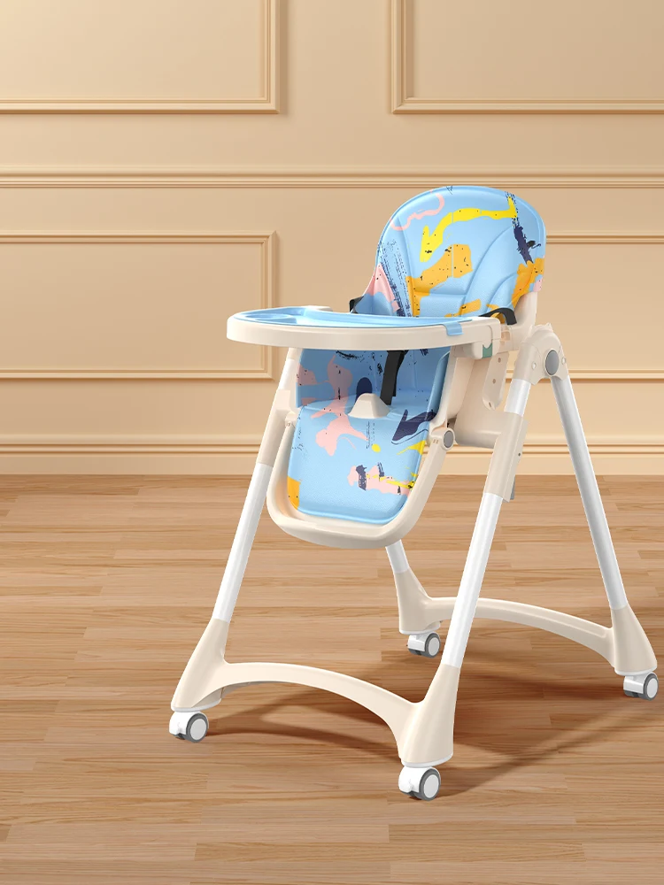 Hot sale baby dining table seat multifunctional high chair foldable portable baby feeding chair
