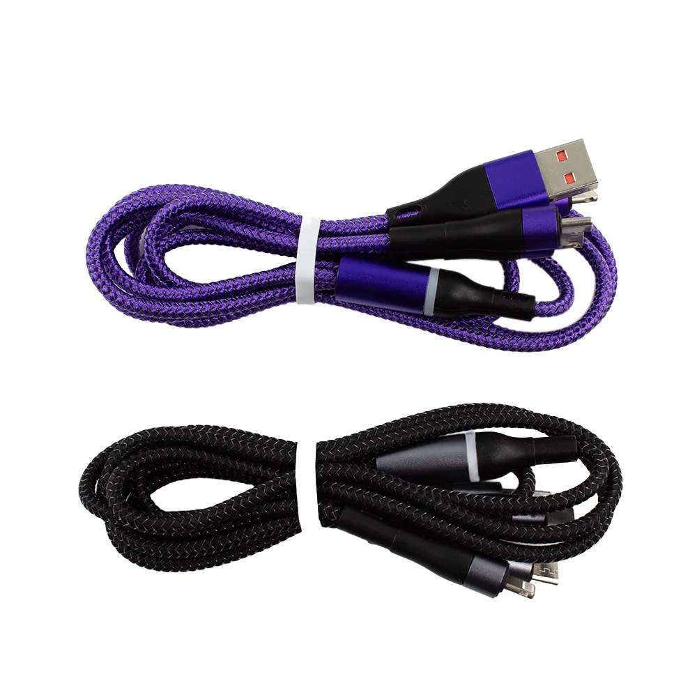 Высокое качество TPE USB кабель быстрой зарядки Type C 3 в 1 зарядного устройства для мобильного телефона