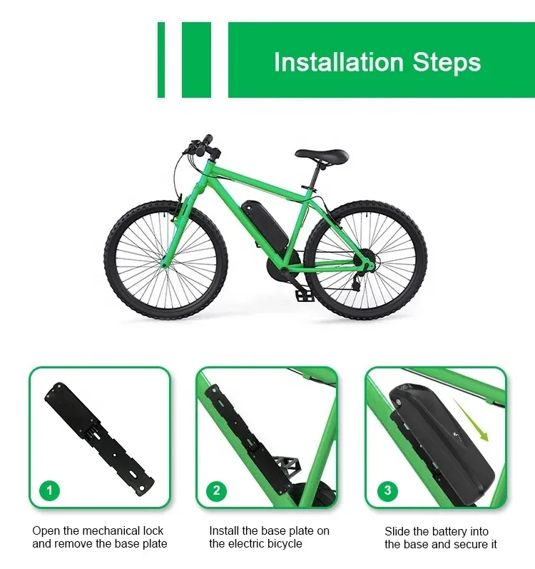 Hailong High power lithium ion battery 48V 1000W for electric bike 36v 52v 60v 72v 20ah 40ah Lithium Ebike Battery Pack