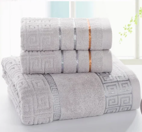 Premium 100% Cotton Bath Towel Set Hotels Custom Soft Lint-Free Luxury Boxed Gift