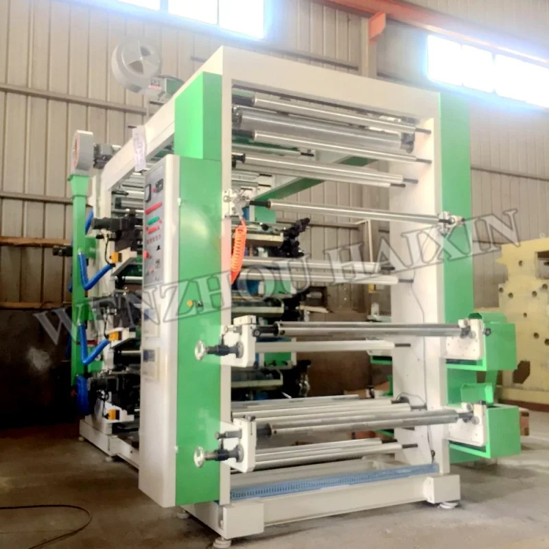 6 colors non-woven fabrics flexo printing machine film printer machine