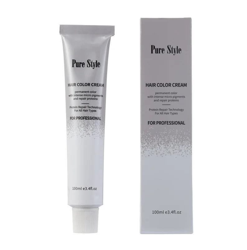 PureStyle OEM Wholesale Hot Sale 47 Codes Professional Permanent Low Ammoina Hair Dye Cream Salon Fashion Color