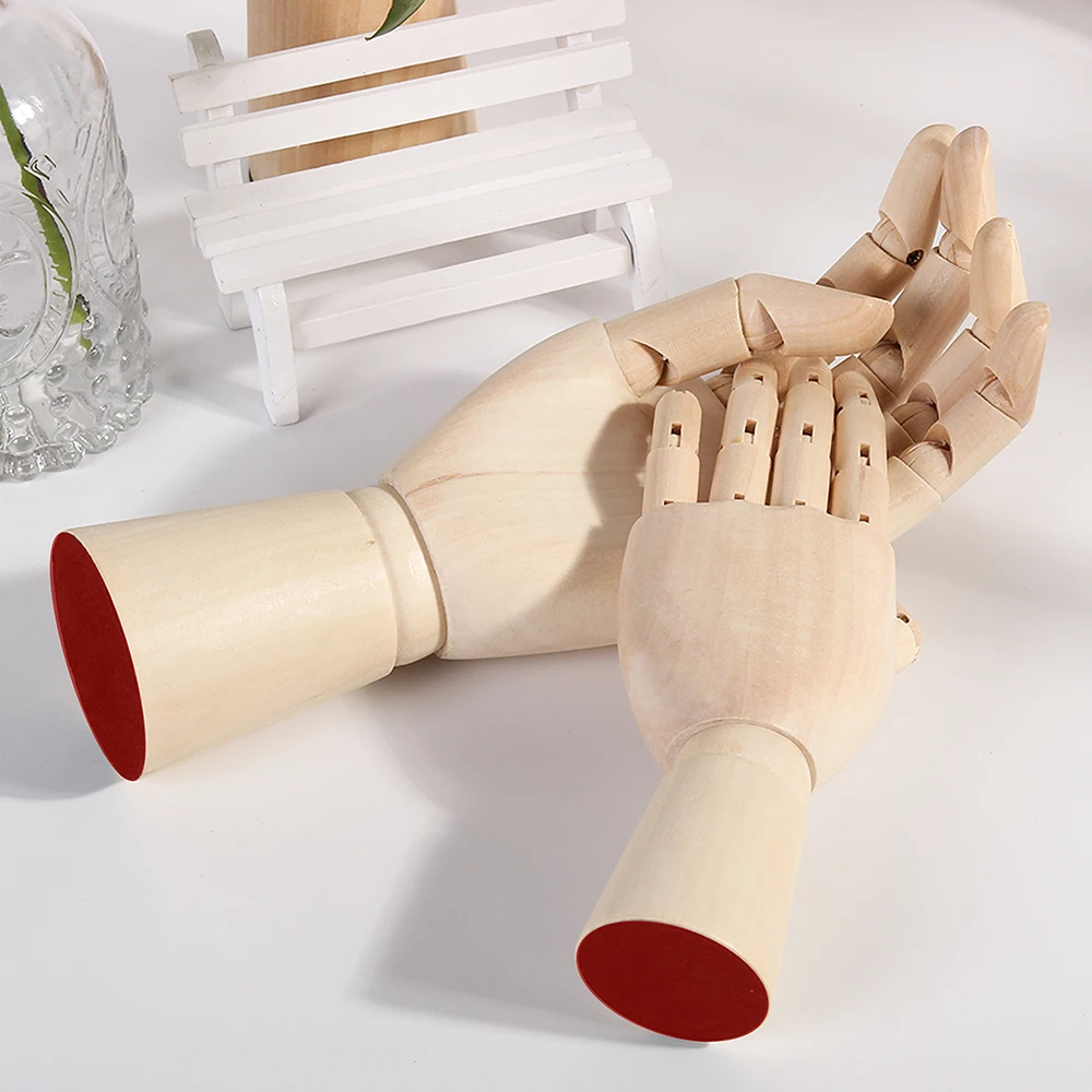 Xin Bowen 10 Inches Fine Quality Wooden Hand With PVC TUBE Package Art Model For Sketch Art Creation Accessories