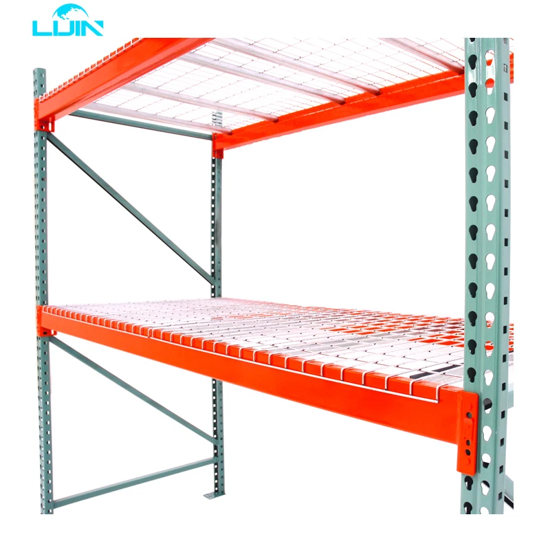 Large Loading Factory Shelves Wire Mesh Steel Structure Warehouse Heavy Duty Beam Tear Drop Rack
