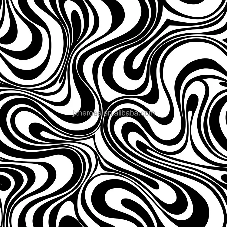 Beautiful Contrasting Zebra Pattern Luxury PVC Wallpaper Home Decoration