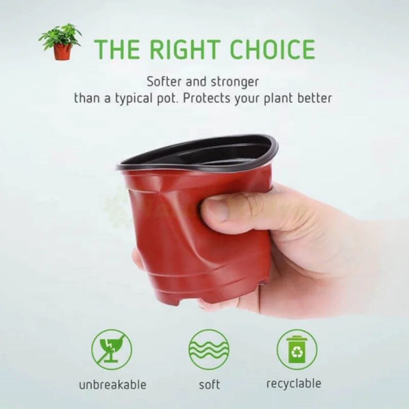 outdoor indoor plant pot flower double color seedling pots for home garden