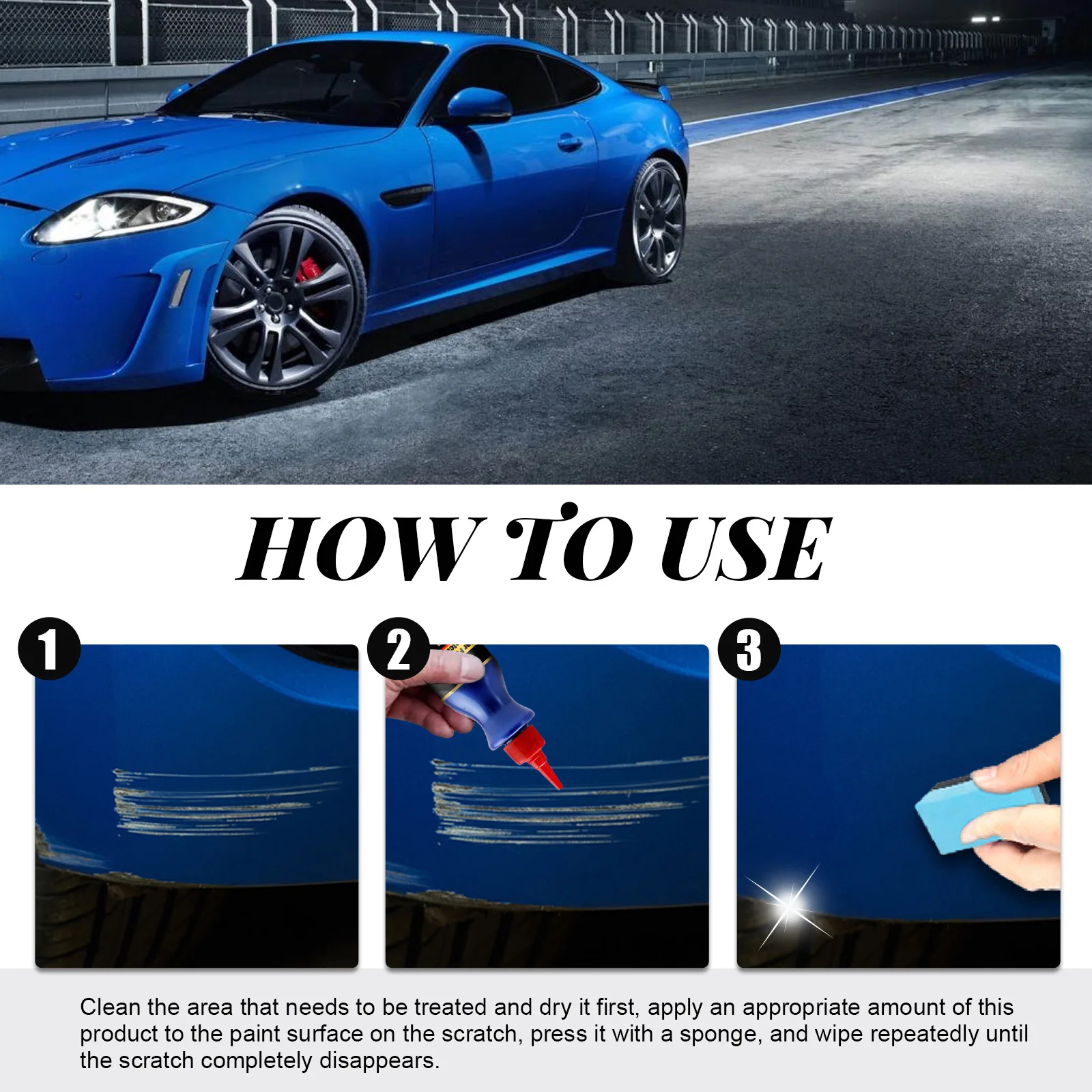 Car Paint Care Scratch Repair Agent Protection against Scratch Removal Polish Car Paint Cleaning Tool