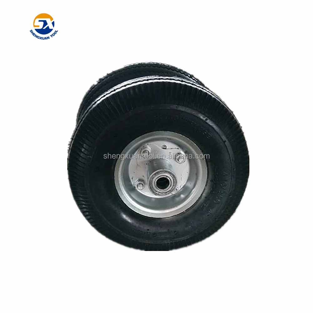 Good quality hot sales size 4.10/3.50-4 10 inch pneumatic alloy rim wheel