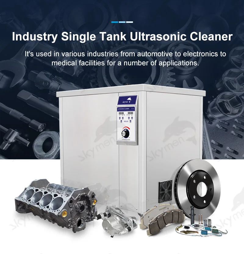 Skymen ce iso rohs 2500W 77L  Industrial Ultrasonic Cleaning Machine with Digital Heating 77L  for Cleaning Motorcycle Engines