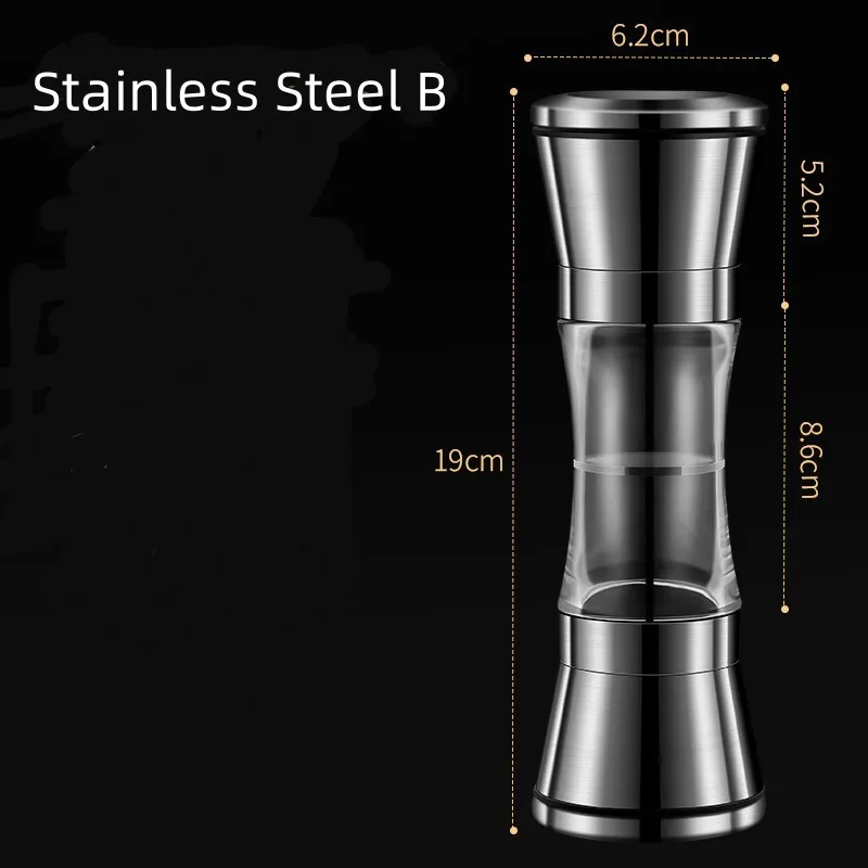 304 Stainless Steel Grinder Sea Salt Pepper Manual Grinding Bottle Household Seasoning Bottle Grinder