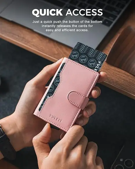 Custom Leather money cilp Slim Leather Wallet Large Bifold Mens Wallet RFID Blocking with ID Windows Credit Card Holder