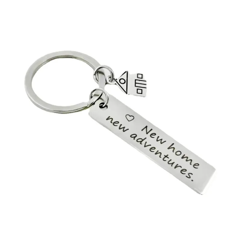 Custom Engraving New Home New Adventures Real Estate Marketing Gift Keychain Promotional Gifts Items for Corporate