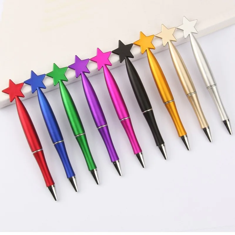 Wholesale Star shape logo printing gift ball pen Cute plastic promotional ballpoint pen with custom logo 1031