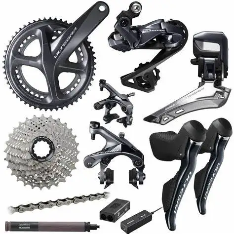 Новые запчасти для шоссейных велосипедов Shimanos Di2 Ultegra R8050 + R9070 172,5/175 мм 2x11 22 скорость R8000 в наличии.