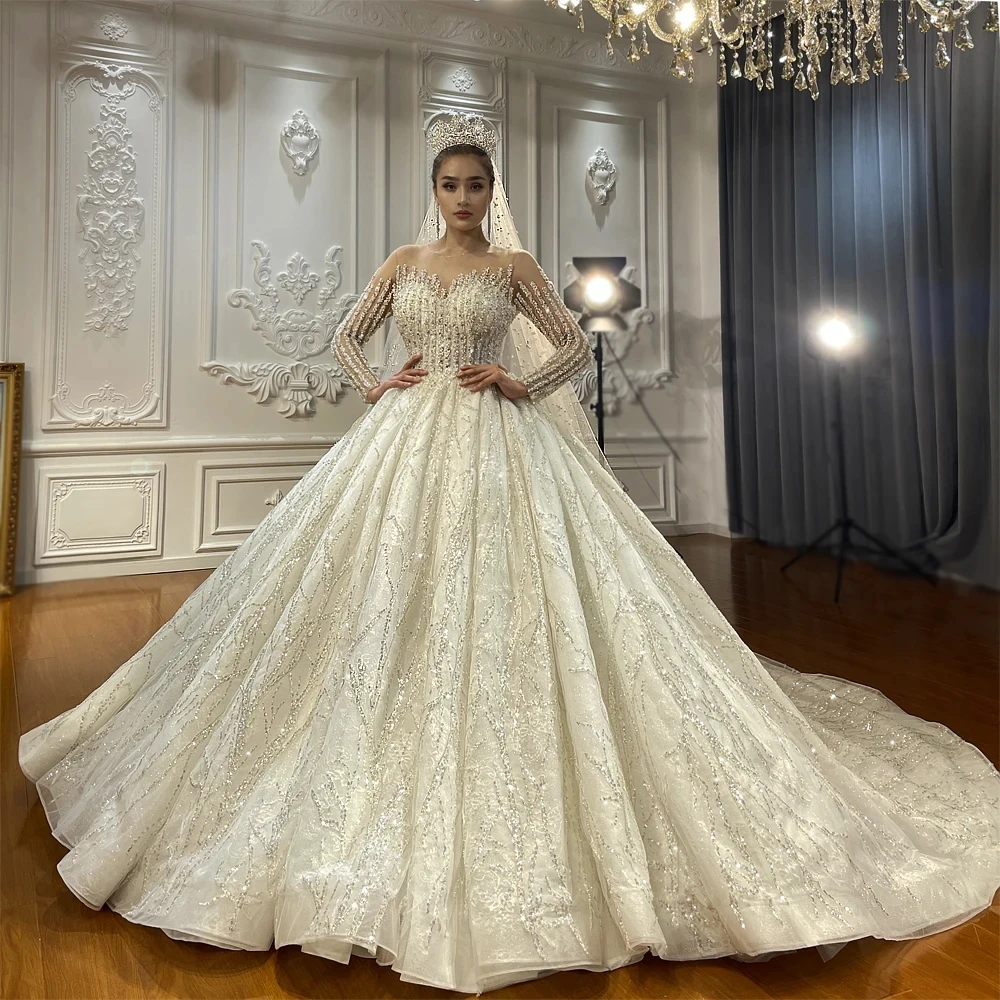 New Design Lace Wedding Dress Real Work Wedding Gown