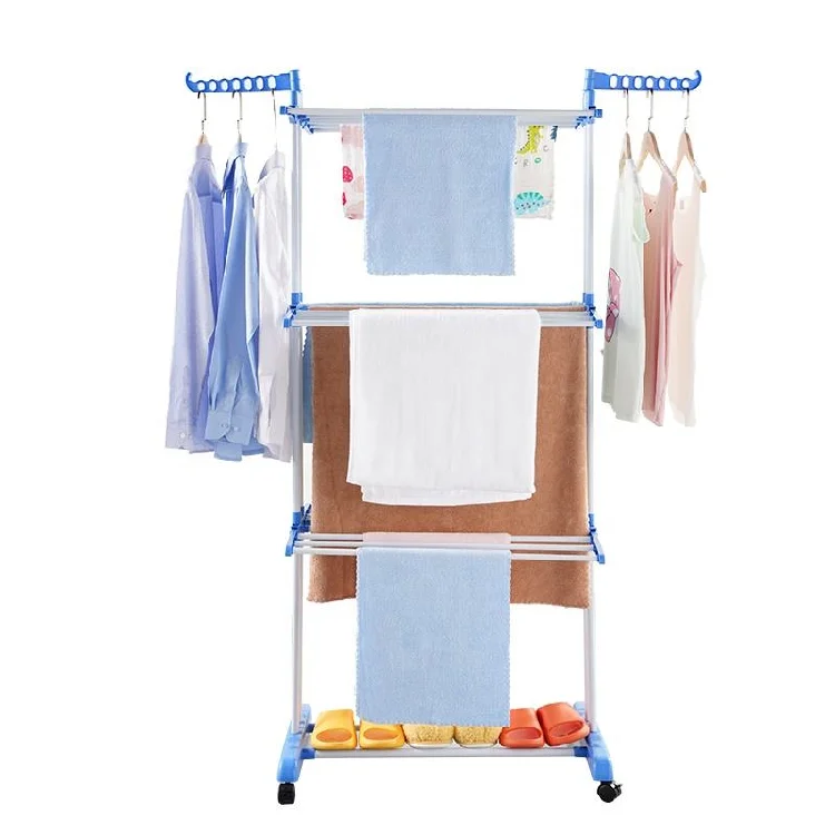 Foldable Stainless Steel Drying Rack Heavy Duty Laundry Airer Clothes Drying Rack hangers for pants