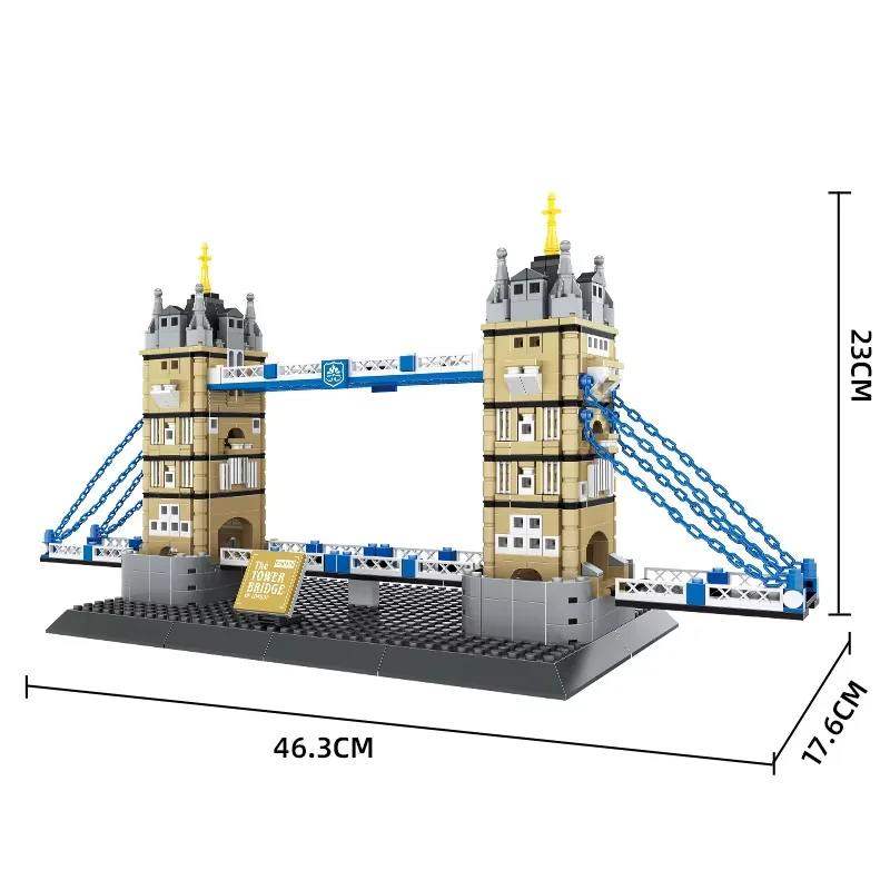 World Famous Building 3d Puzzle Celebrated Landmarks Tower Bridge-London England educational building toy