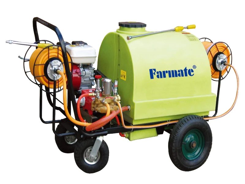 High Pressure Agricultural Power Sprayer With Wheel & Hose Reel&120L Trolley Type Power Sprayer
