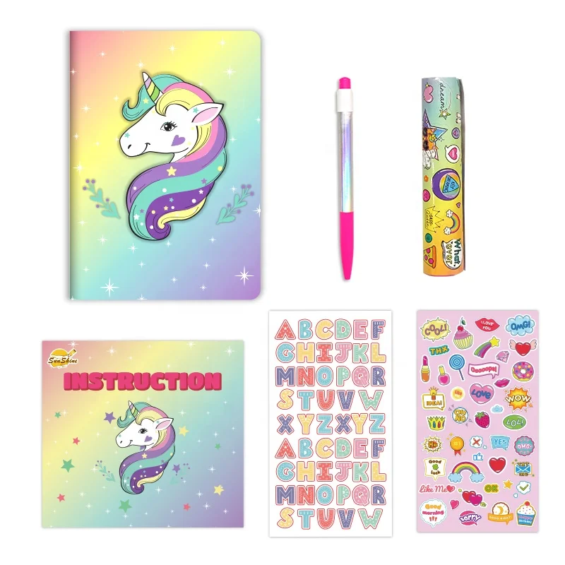2024 Custom Design 3D Sprinkle Squeeze Book Kids Dreamers Become Doers Journaling Set