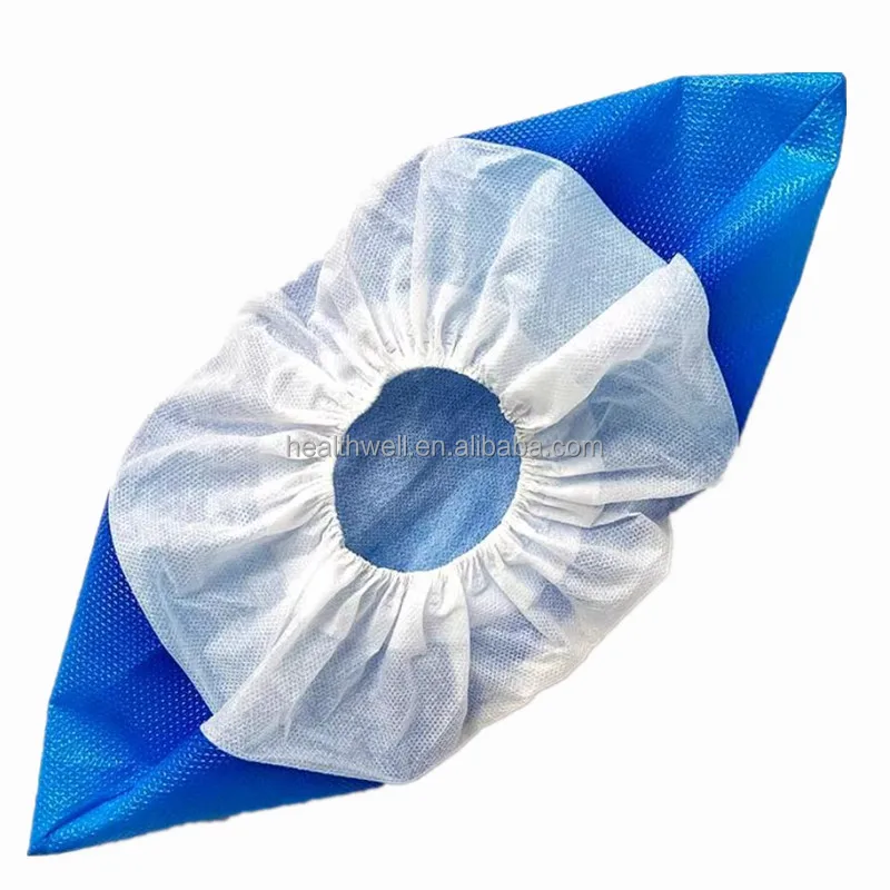 Disposable Plastic waterproof  PP+CPE coated shoe cove PPE Machine-made Water-proof