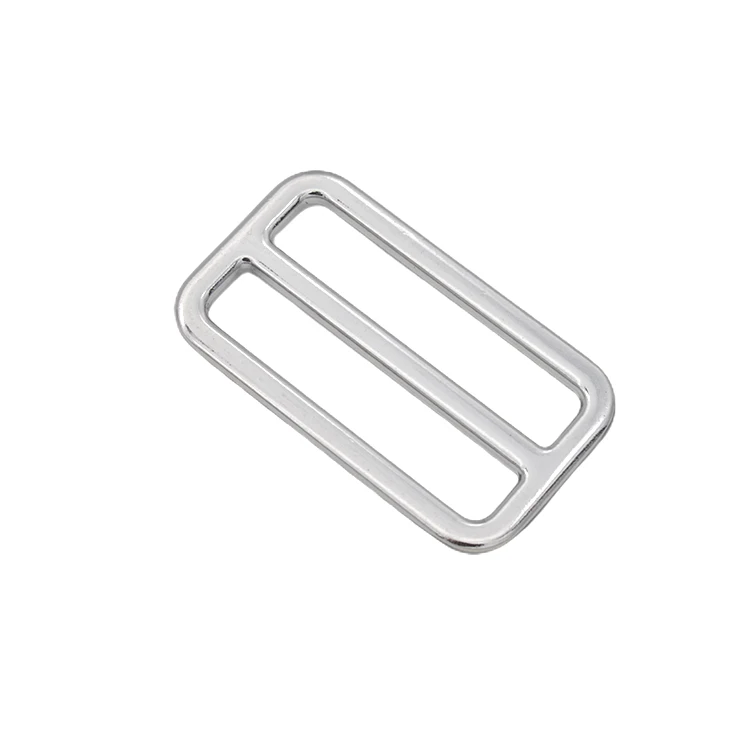 Factory direct supply custom metal zinc alloy Adjustable ribbon Slider Belt Buckle